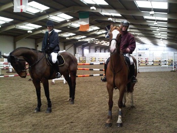 Emma-Jo Slater & Olivia Bean at the Bedfordshire Area Show at Keysoe 4 March 2012